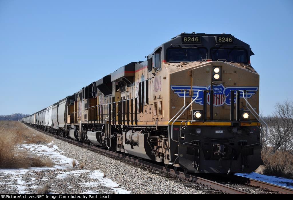 Eastbound grain train